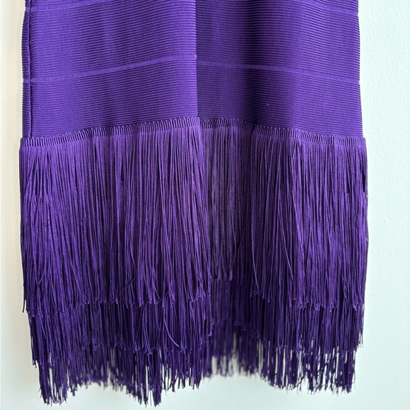 VENUS Purple Fringe Midi Dress - Picture 3 of 10